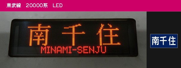 20000系・20400型の側面表示 - (元)野田線担当のガラクタ置場
