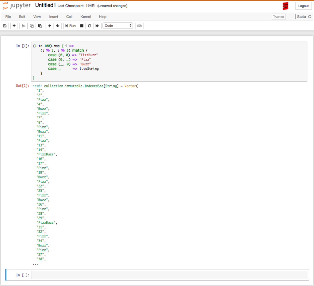 JupyterNotebook + almondで Scala 環境を構築する ぶらっ記ぃ