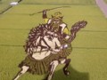田んぼアート2009_戦国武将(直江兼続?)