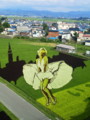 [携帯で風景]田んぼアート2013_1_2 マリリン・モンロー