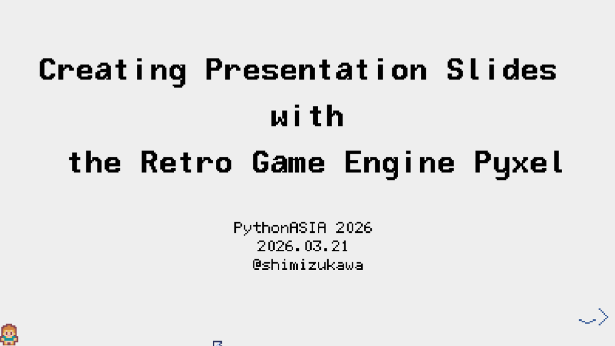Creating Presentation Slides with the Retro Game Engine Pyxel