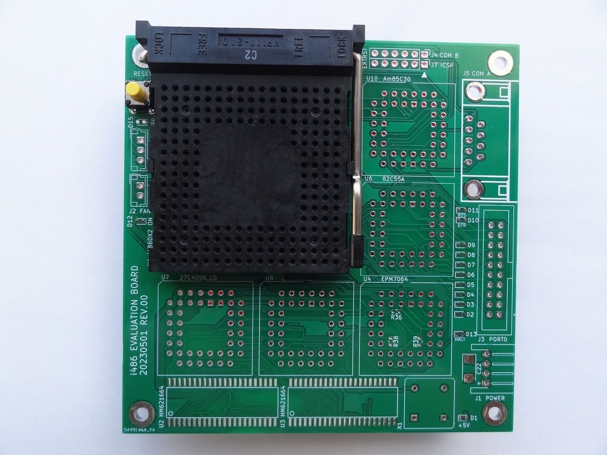 ZIFソケット仮置き CPU実験室