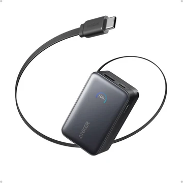Anker Nano Power Bank (10000mAh, 45W, 巻取り式 USB-Cケーブル)