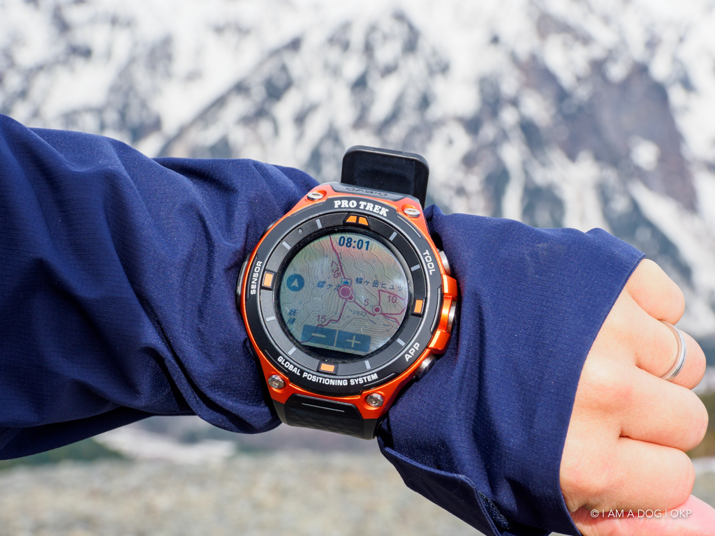 登山中に手元でルート確認！ PRO TREK Smart WSD-F20でYAMAPを