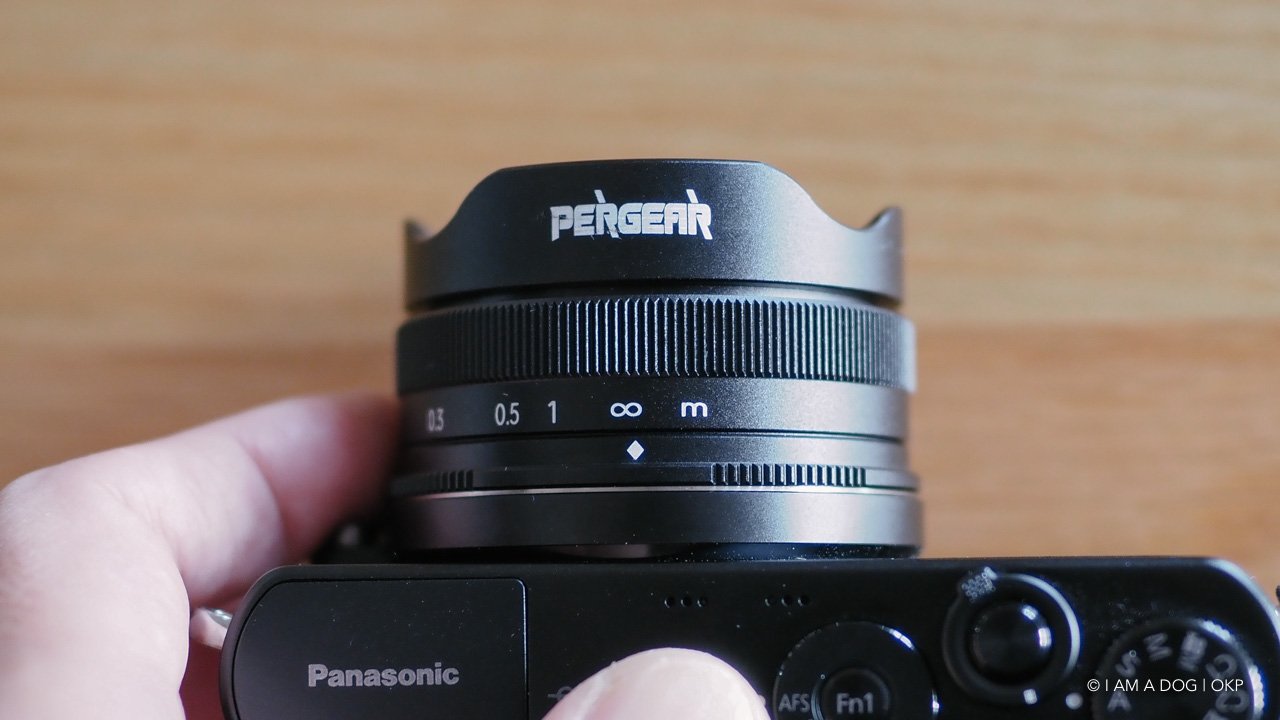 コンパクトなMF魚眼レンズ Pergear 10mm F5.6 は小型ボディと