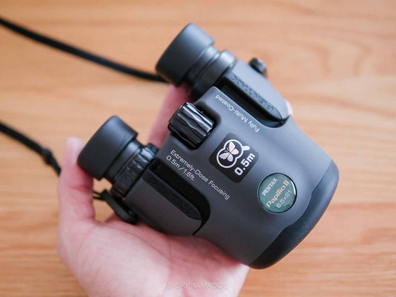PENTAX 双眼鏡 PAPILIOII6.5×21 最短50cmでピントが合う単眼鏡