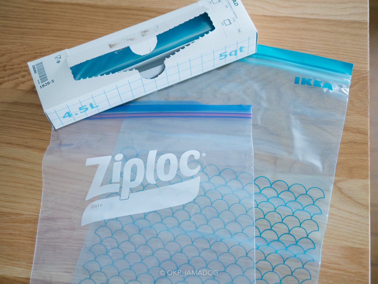 ジップロックのサイズを増やした：フリーザーバッグSとイージージッパーM I AM A DOG