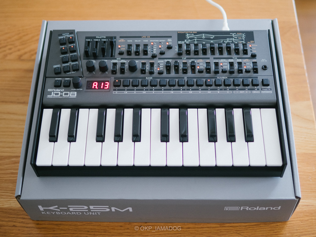 Roland JD-08とK-25mを購入、バンドでJD-800の53番ピアノを使ってる