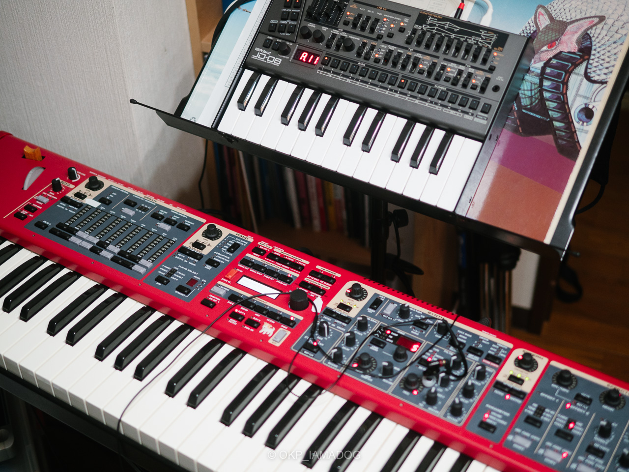 Roland JD-08とK-25mを購入、バンドでJD-800の53番ピアノを使ってる
