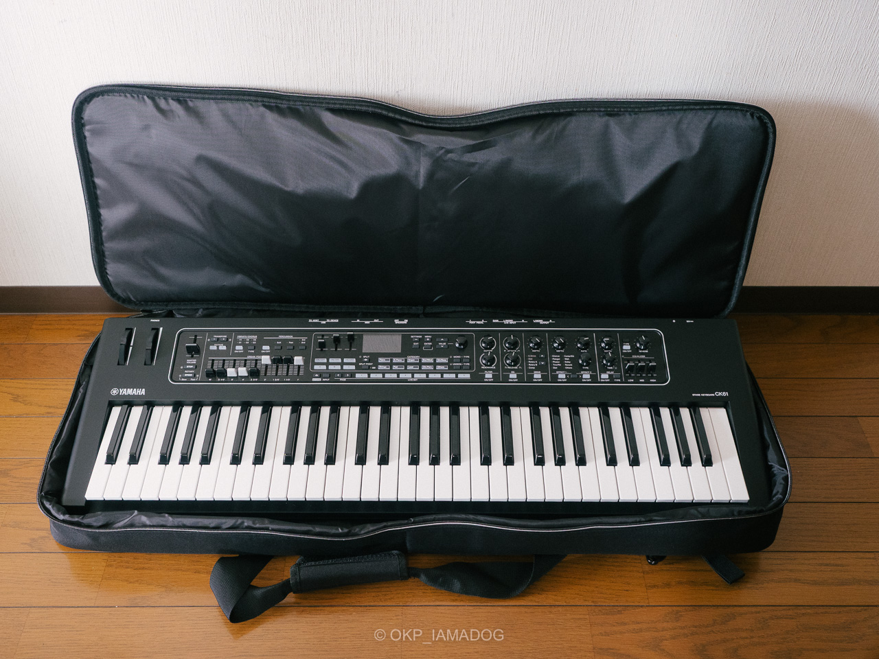 YAMAHA CK61専用ケース「SC-DE61」、ケース込みの軽さに感動してる