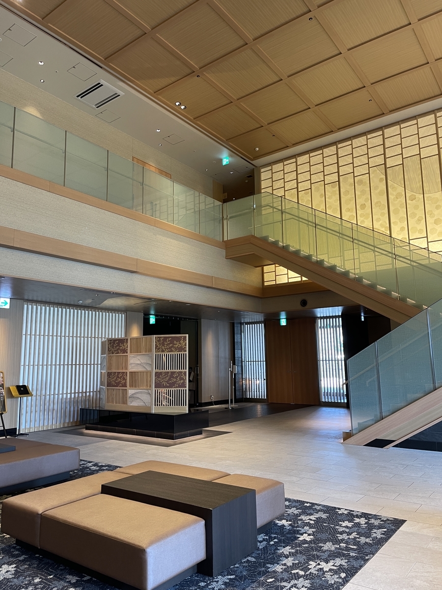 ヒューイットリゾート　ロビー　湯の川温泉　函館　ビジホ