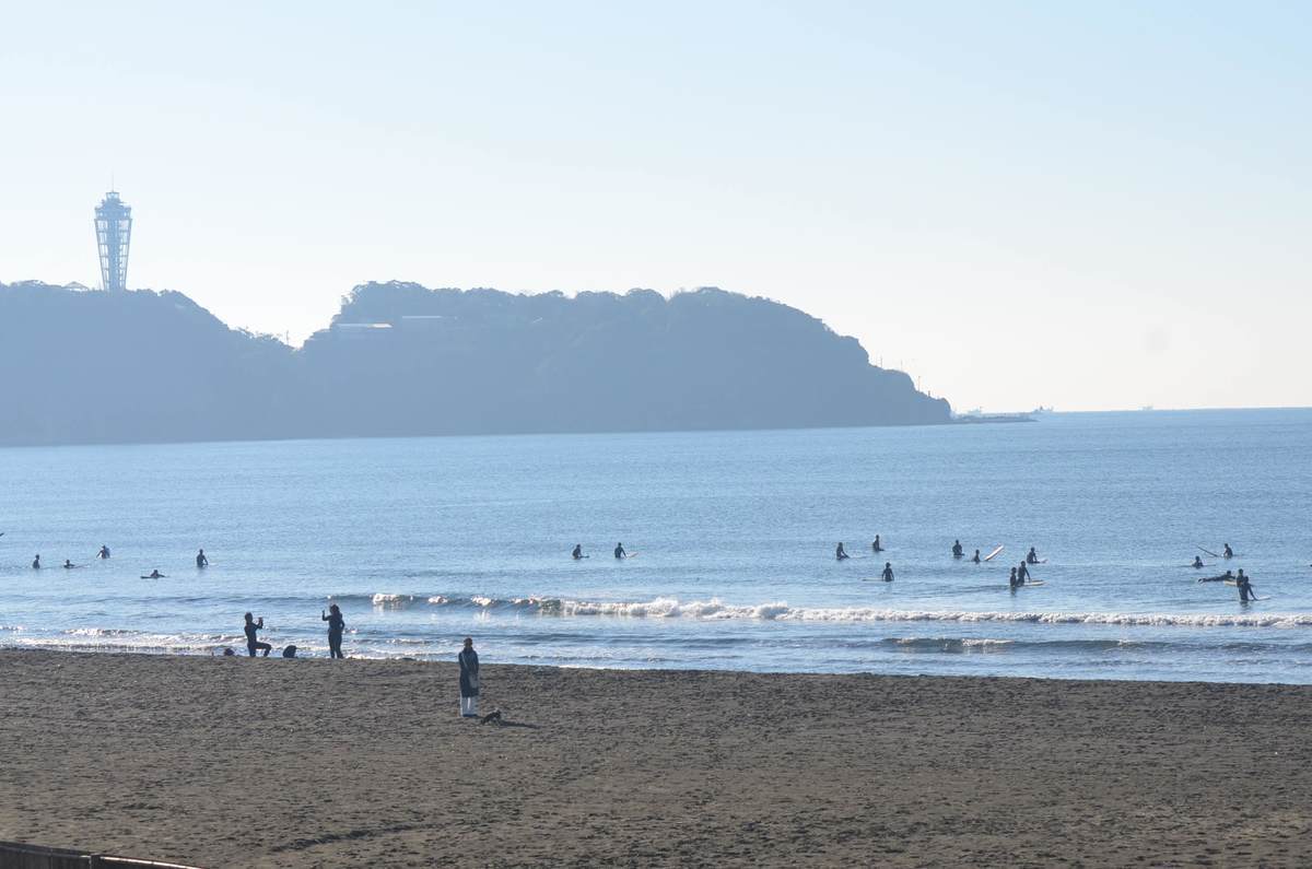 12月8日朝9:20頃の鵠沼