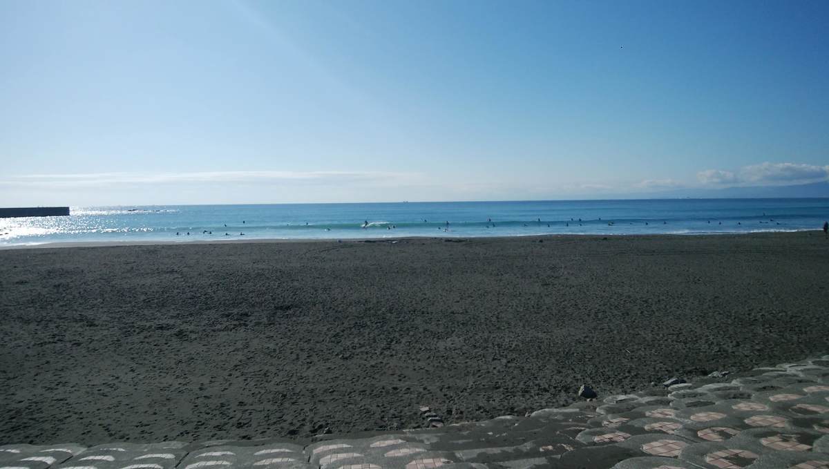 1月19日午前10:50頃の茅ヶ崎西浜