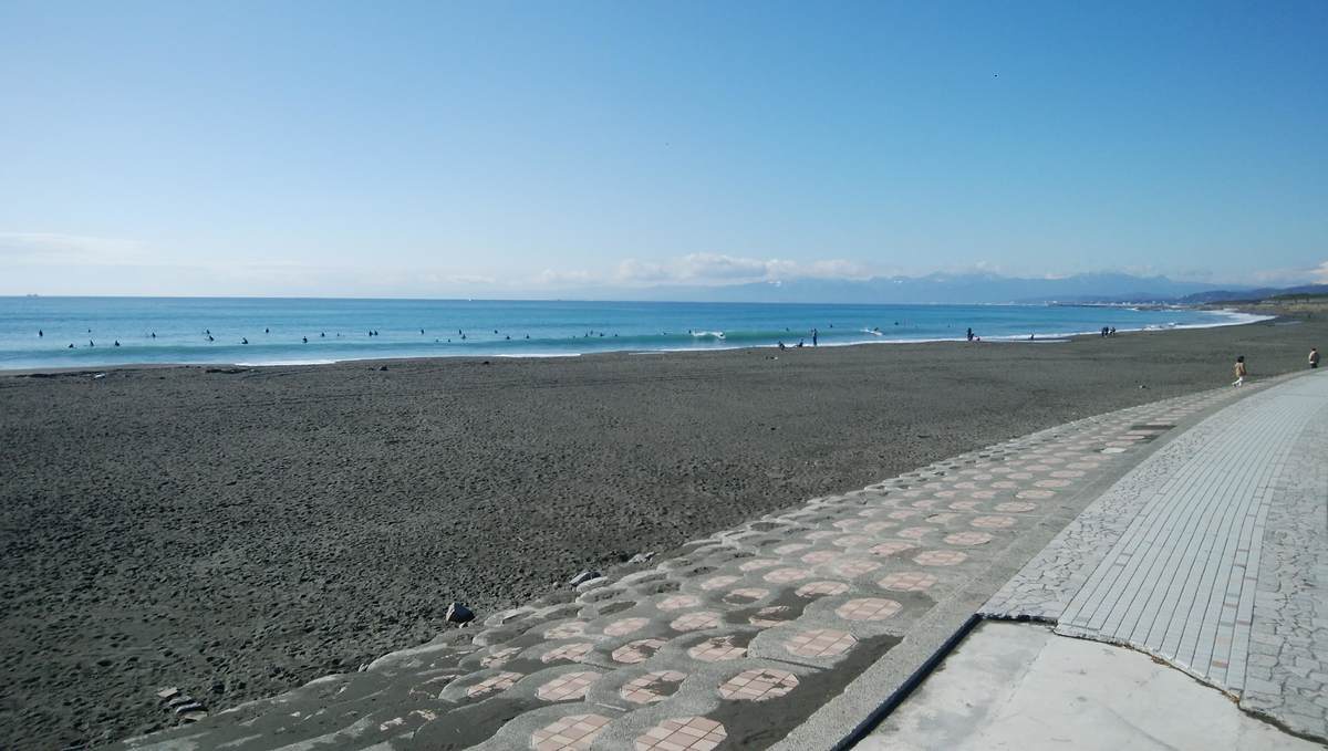 1月19日午前10:50頃の茅ヶ崎西浜