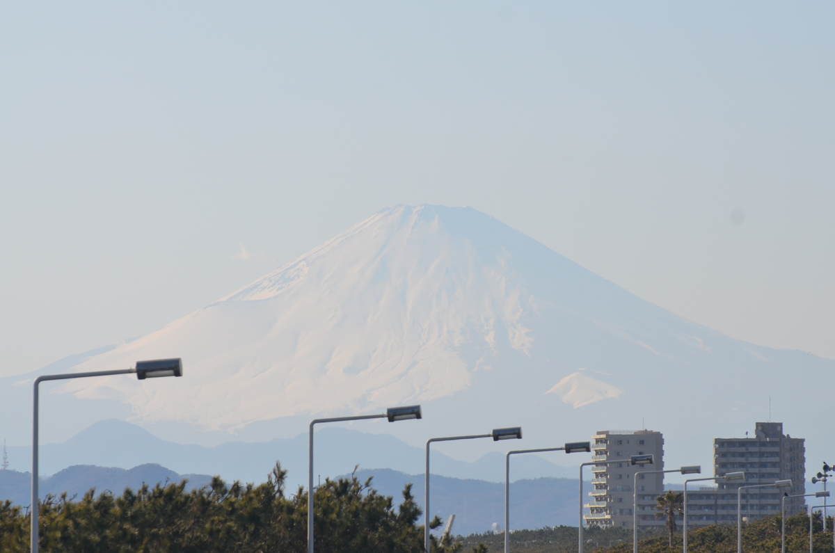 2月11日午後14:45頃の富士山