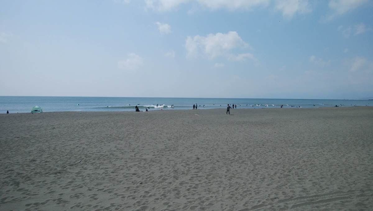 2020年4月5日午前11:00頃の茅ヶ崎西浜