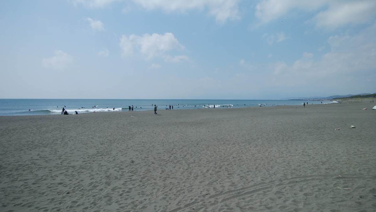 2020年4月5日午前11:00頃の茅ヶ崎西浜