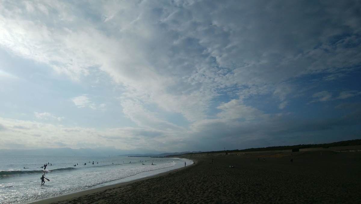 2020年12月6日午後14:39の茅ヶ崎西浜