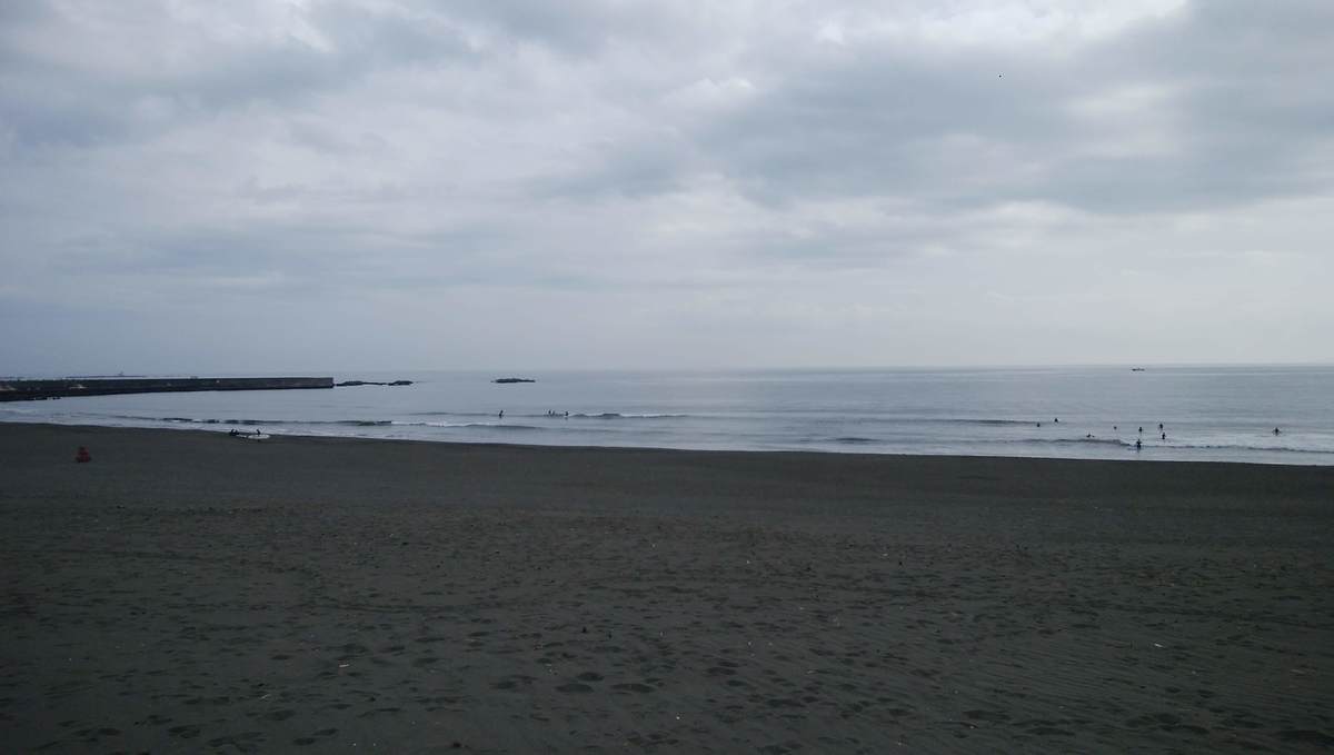2021年3月20日昼14:30の茅ヶ崎西浜