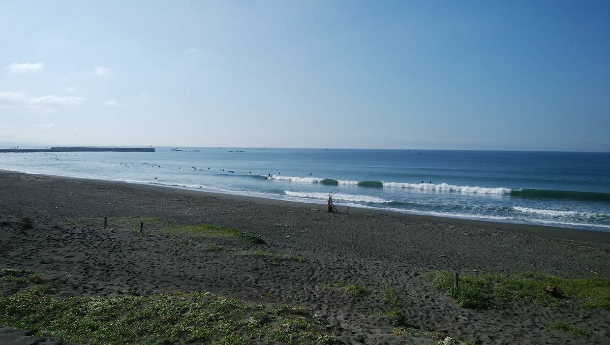 2021年5月14日朝7:38の茅ヶ崎西浜