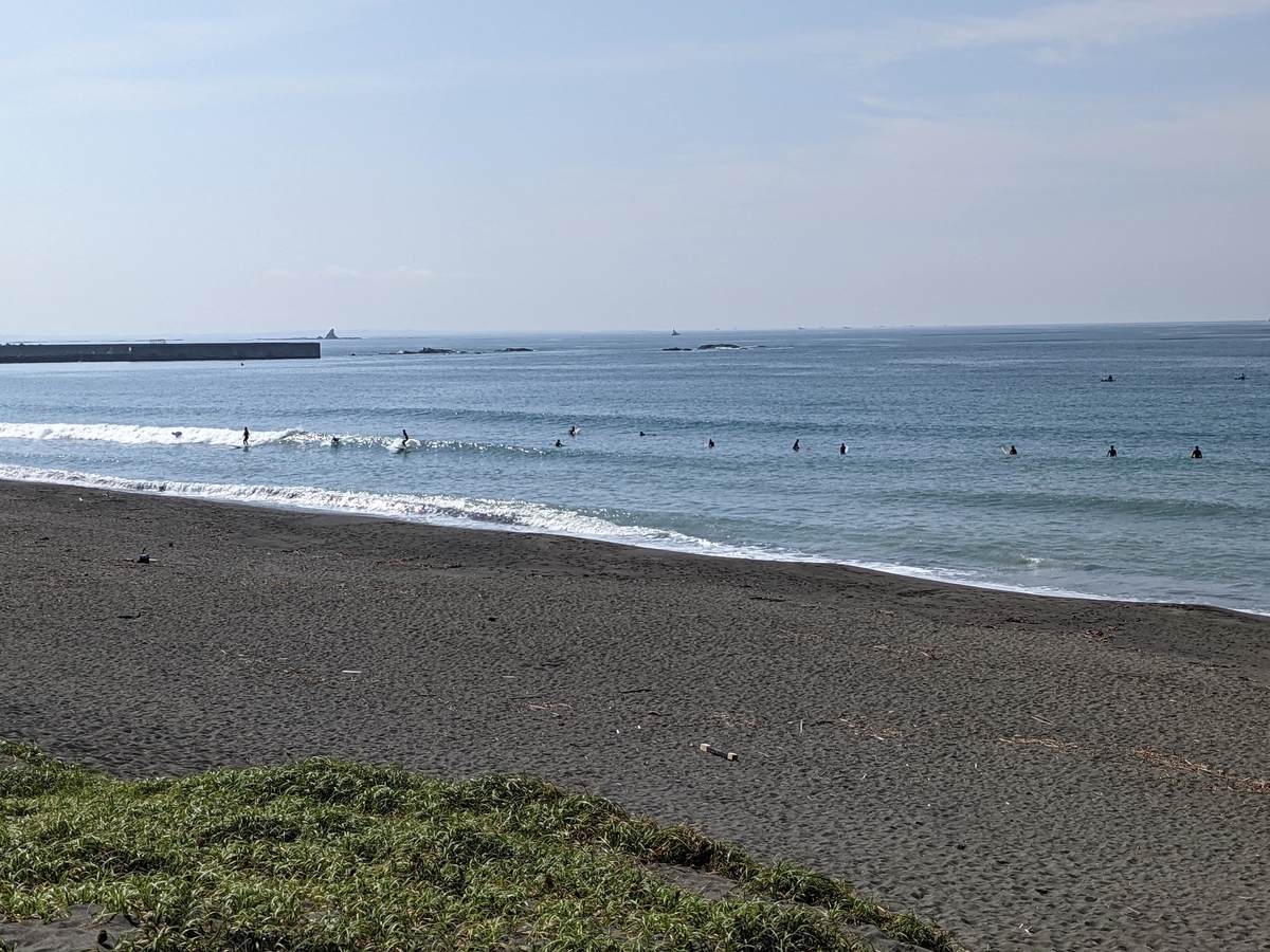 2021年6月18日朝8:16の茅ヶ崎西浜