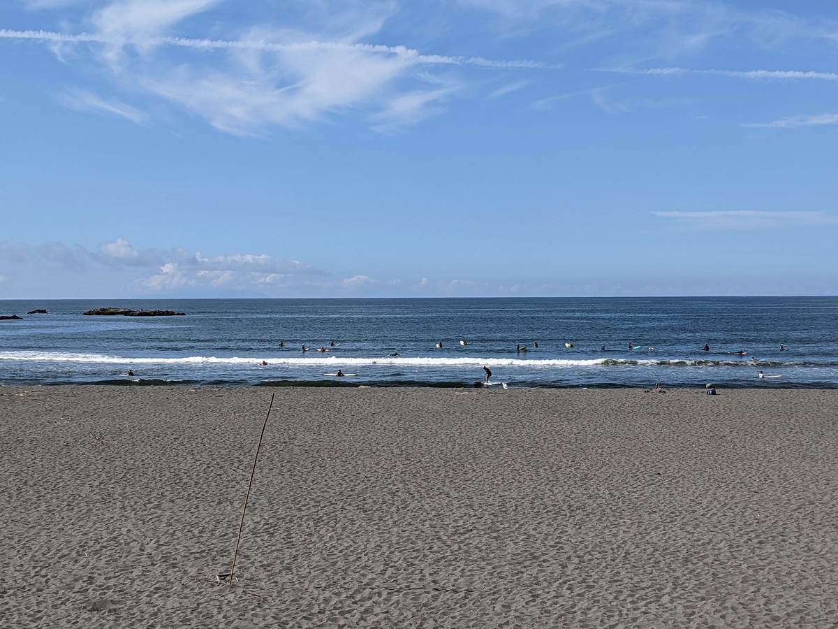 2021年7月21日朝8:22の茅ヶ崎西浜