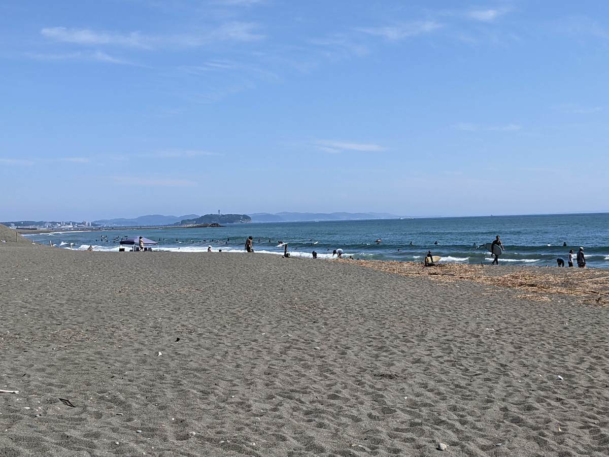2021年9月23日午前12:32の茅ヶ崎サザンビーチ周辺