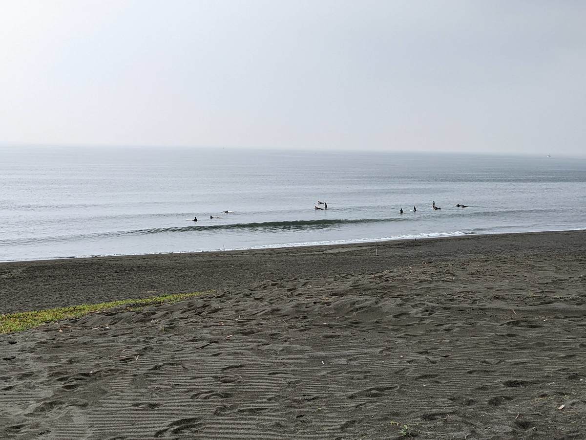 2022年6月23日午前9:11の茅ヶ崎西浜