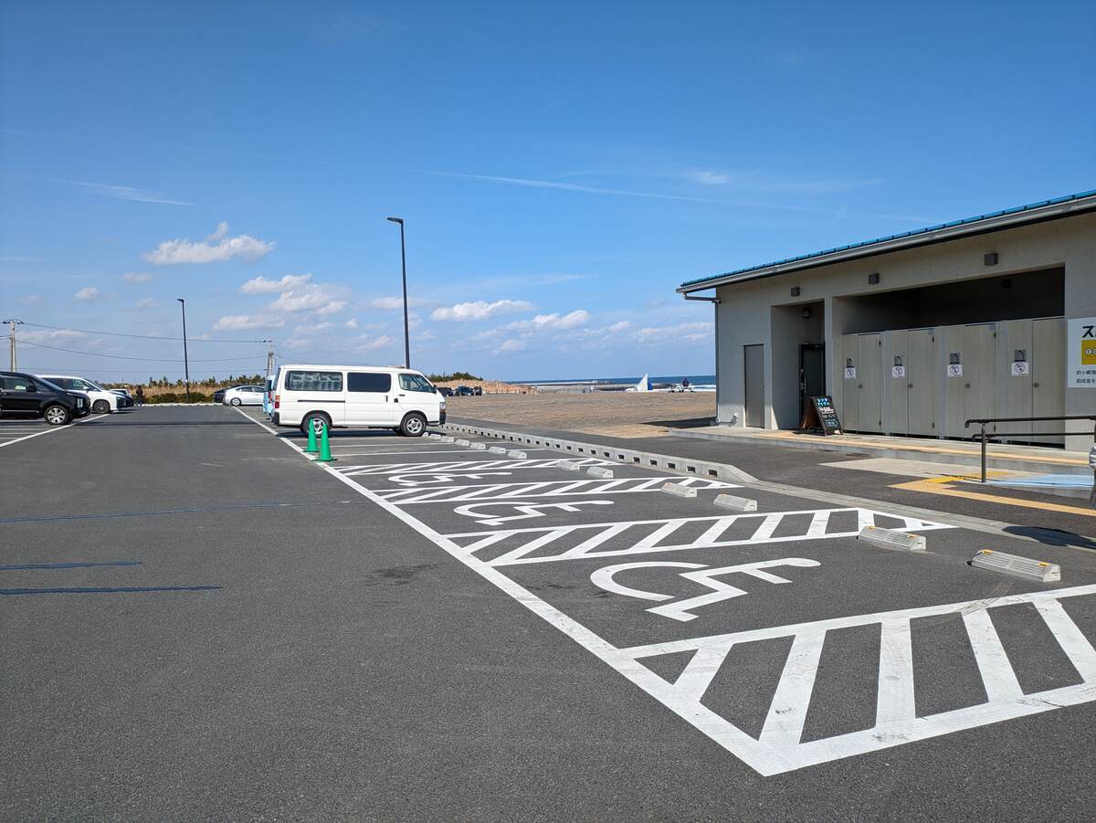 志田下の駐車場