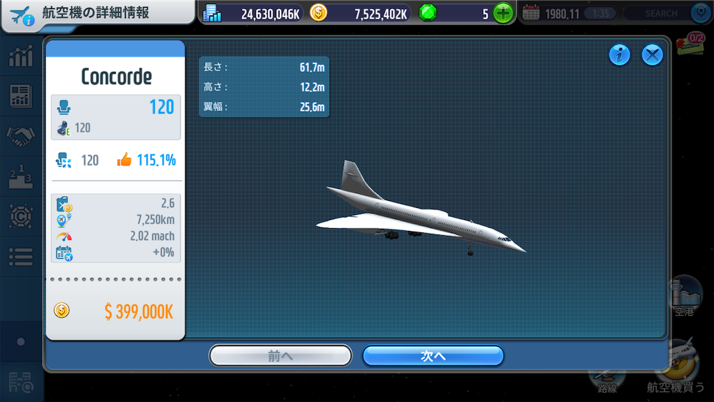 エアタイクーン3 」(15) 1981年 コンコルド導入します⁉︎ - オポッサム