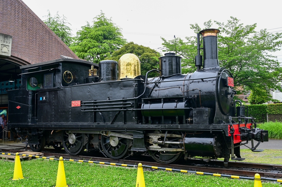 金属製 黒 蒸気機関車 動力付き SL蒸気機関車（小石川公園内）｜焼津市