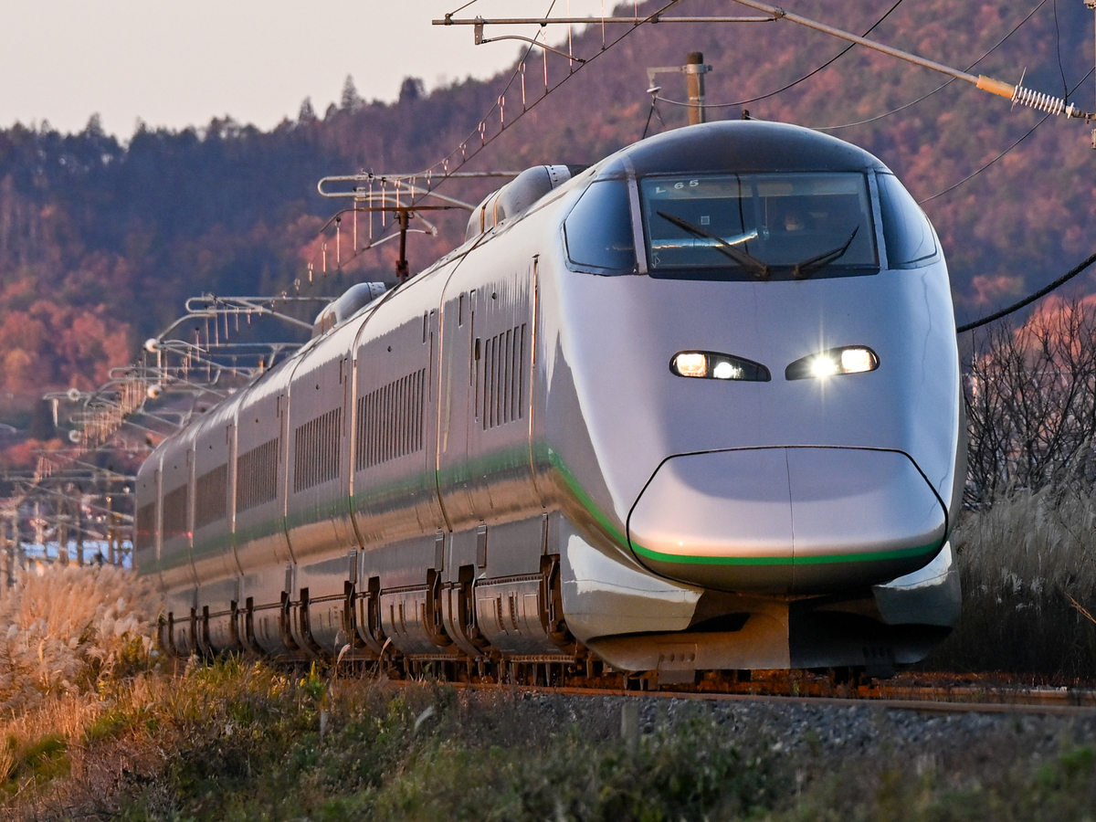 ☆鉄道や新幹線の看板2枚☆ ①表:上野行 裏:高崎行 ②表:佐渡 裏:よねやま 福島・山形遠征④】山形新幹線を追いかけて - 長都温泉の鉄道撮影記