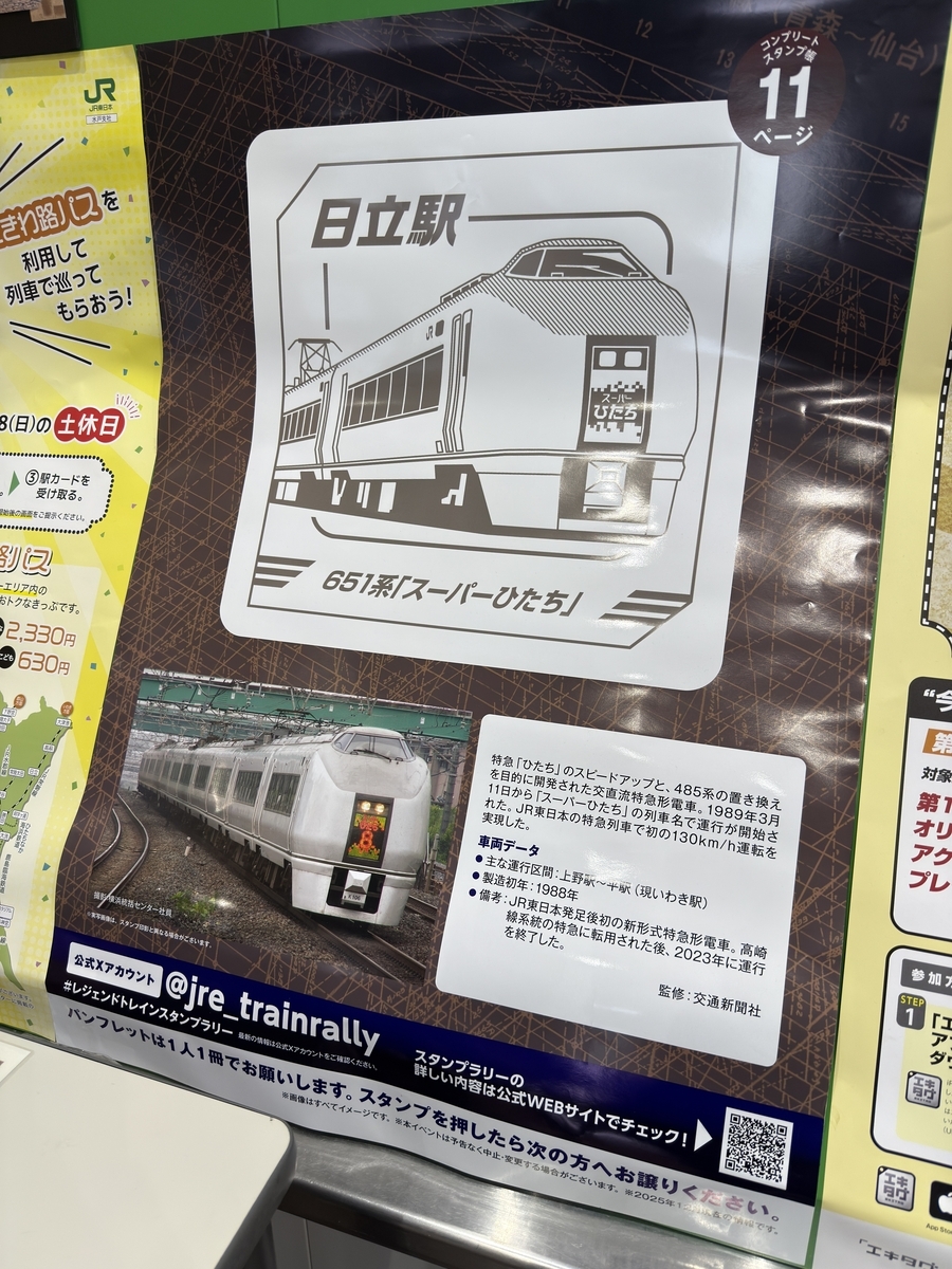 トレインスタンプラリー①】ミニ周遊コース 勝田・日立ゾーンを巡って