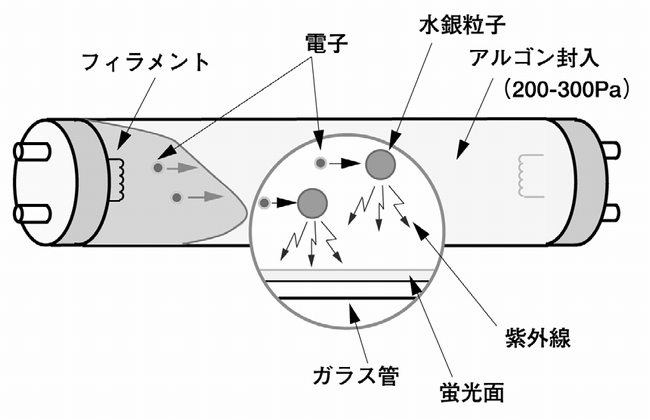 蛍光灯 光のいろは