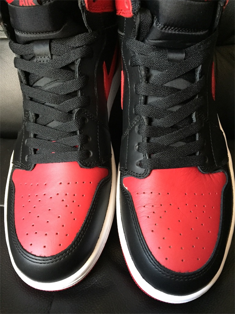 NIKE AIR JORDAN 1 RETRO HIGH OGâBREDâ555088-023 2013å¹´ã¢ãã« - OVER300km
