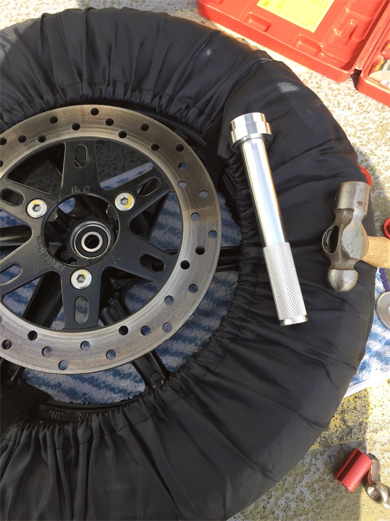 NSR50 ホイールベアリング交換 レイン用 完成 - OVER300km NSR50 ホイールベアリング交換 レイン用 完成 - OVER300km