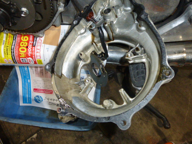 CB750エクスクルーシブ スタータークラッチ整備 - 秘密基地OVERFLOW