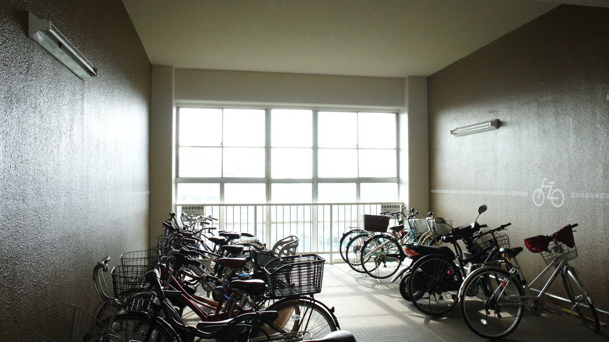 各階の自転車置き場