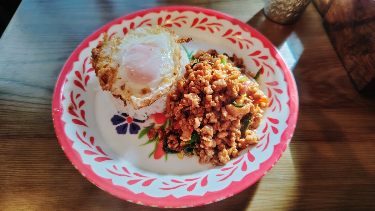 タイスカイキッチンのガパオライス（訪問時1,280円）