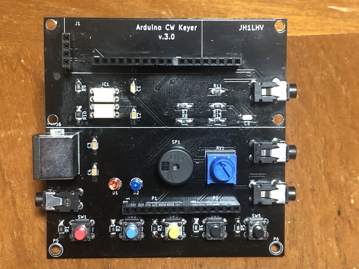 再頒布】TTKY01 – ディスプレイ付きエレキー（K3NG CW Keyer