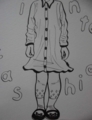 フリースシャツワンピース♪（Monotone Version）足回り