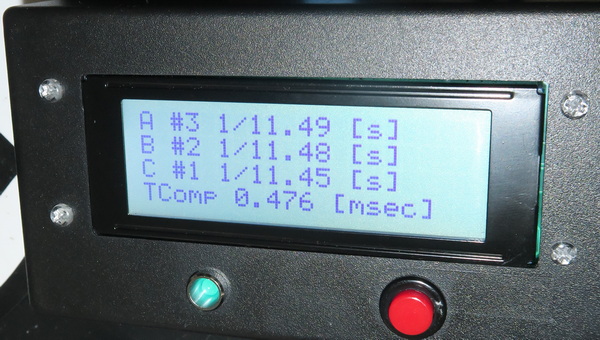 シャッタースピードテスターの製作(その9) - OptoEleMechの日記
