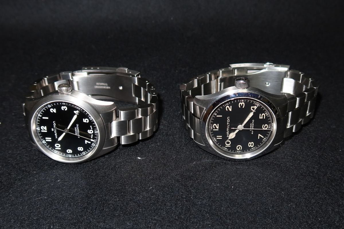 美品　ハミルトン　カーキ　マーフ38mm ステンレスバンド H695.000.028 カーキフィールドマーフ38mm専用/ハミルトン純正