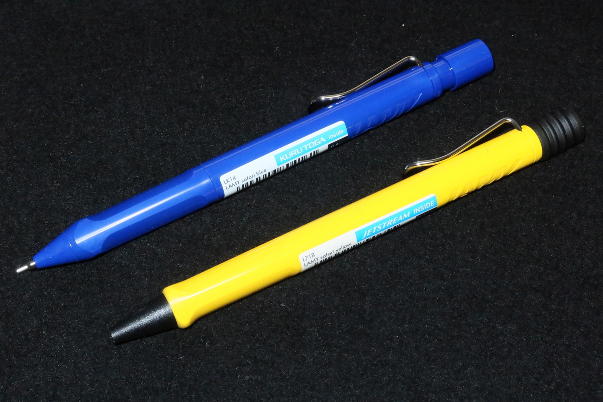 LAMY safari KURUTOGA inside と JETSTREAM inside - OptoEleMechの日記