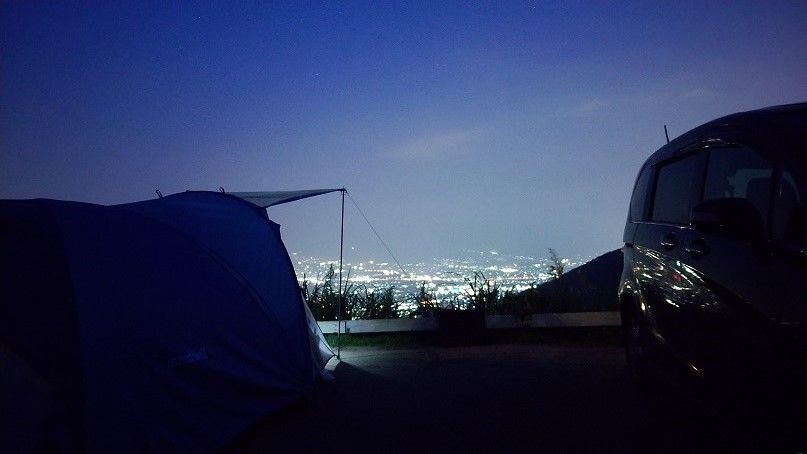 ほったらかしキャンプ場 夜景