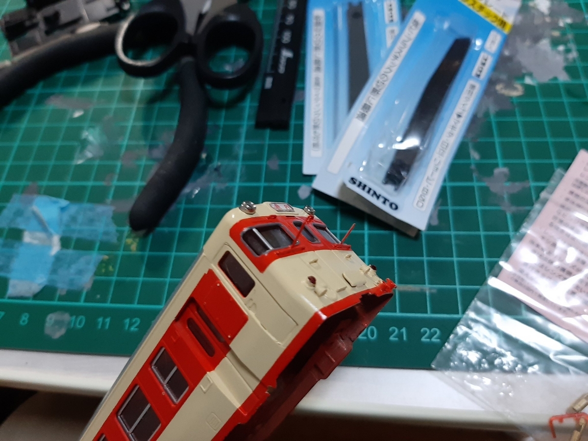 エンドウ製の古いキハ65をカッコよくしよう♪その2 HO初心者🔰による
