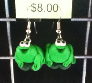 Frog earrings