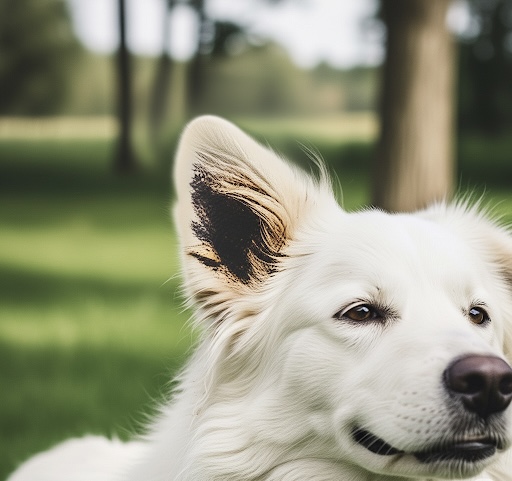 右耳が汚い柴犬の画像