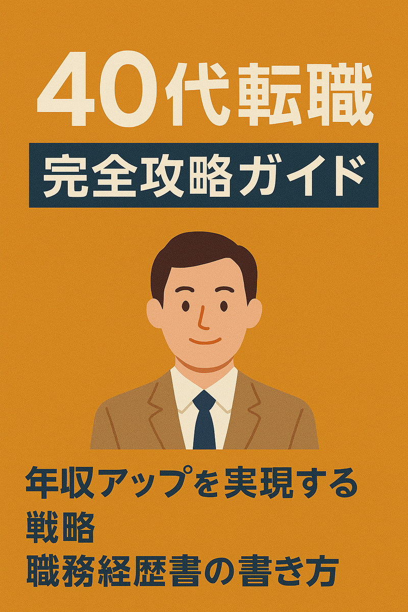 40代転職完全攻略ガイド|年収アップを実現する戦略・職務経歴書の書き方・NG行動3選 - 脱社畜!新しい自分を見つける転職