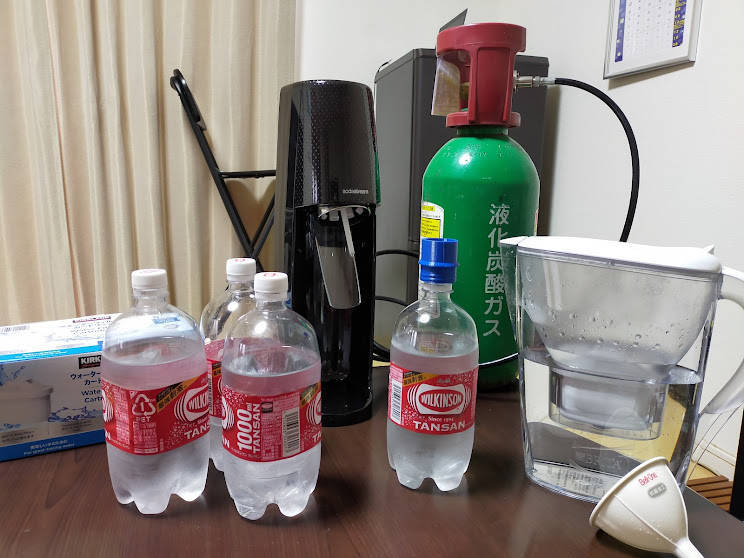 ミドボン用炭酸水製造キット（１L=５円で作れます）濃厚強炭酸ソーダ水